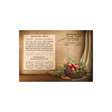 פוסטר ברכת מעין שלש