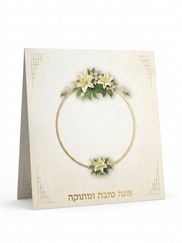 סדר ראש השנה- פרחים קלאסי
